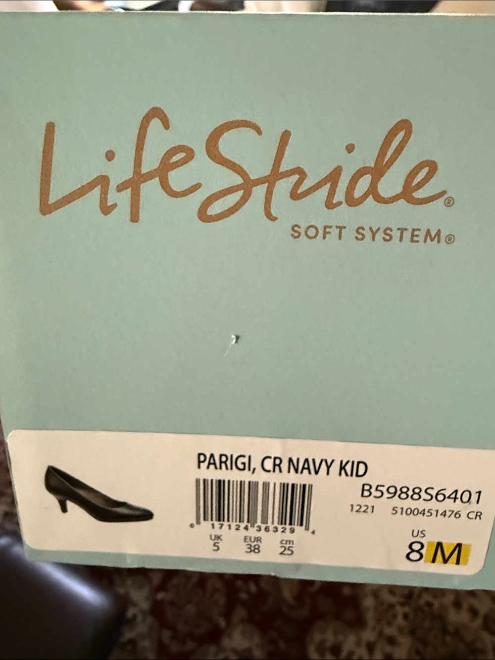 Life Stride Parigi Navy Women's Low Heel Pumps